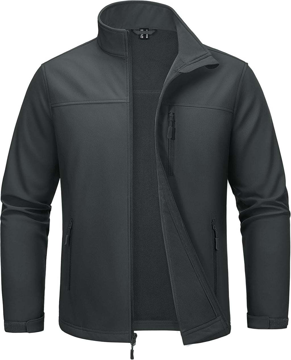 MAGCOMSEN Mens Lightweight Softshell Jacket Fleece Tactical Waterproof Coat