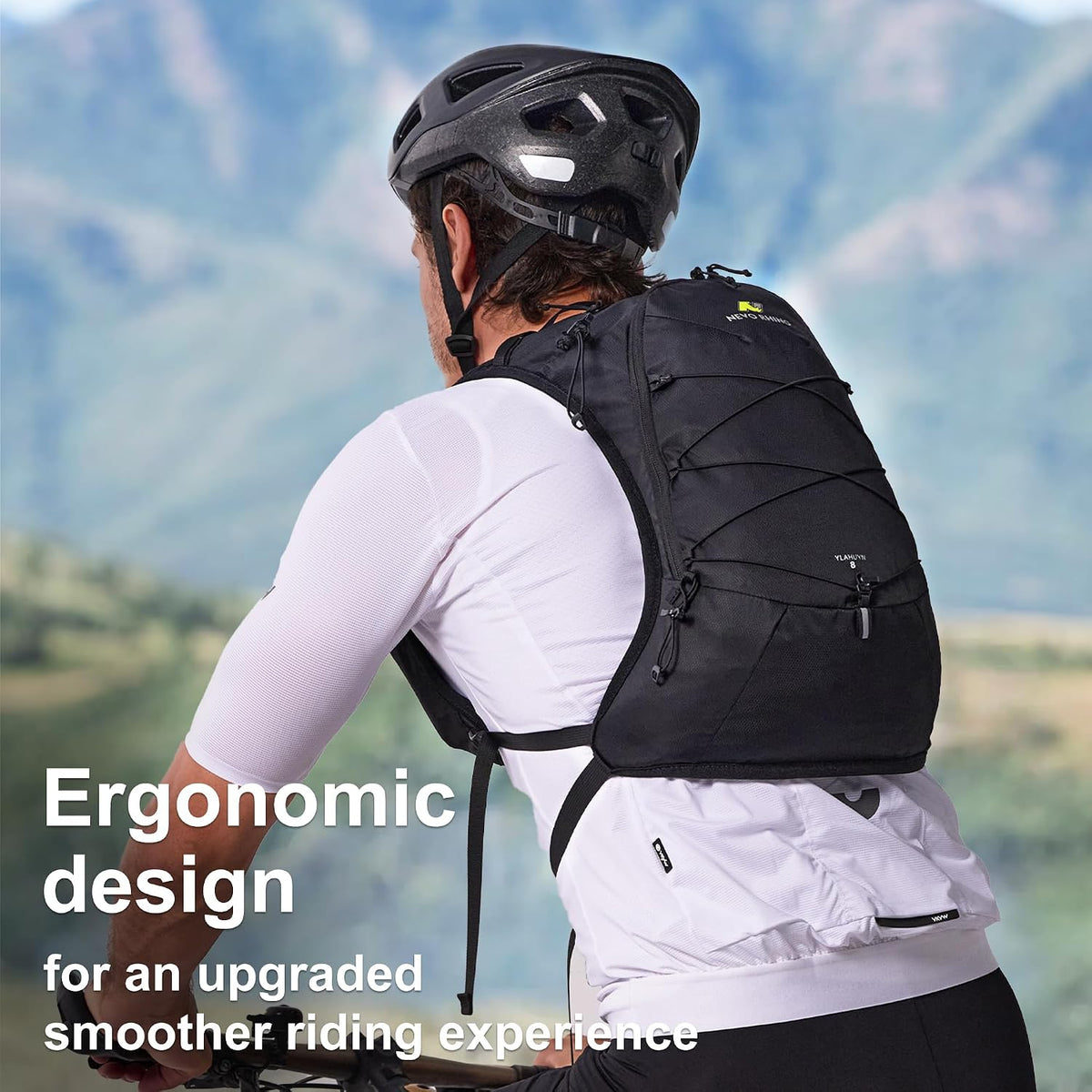 N NEVO RHINO Hydration Backpack with 70 oz/ 2L Bladder, Hiking Water Pack