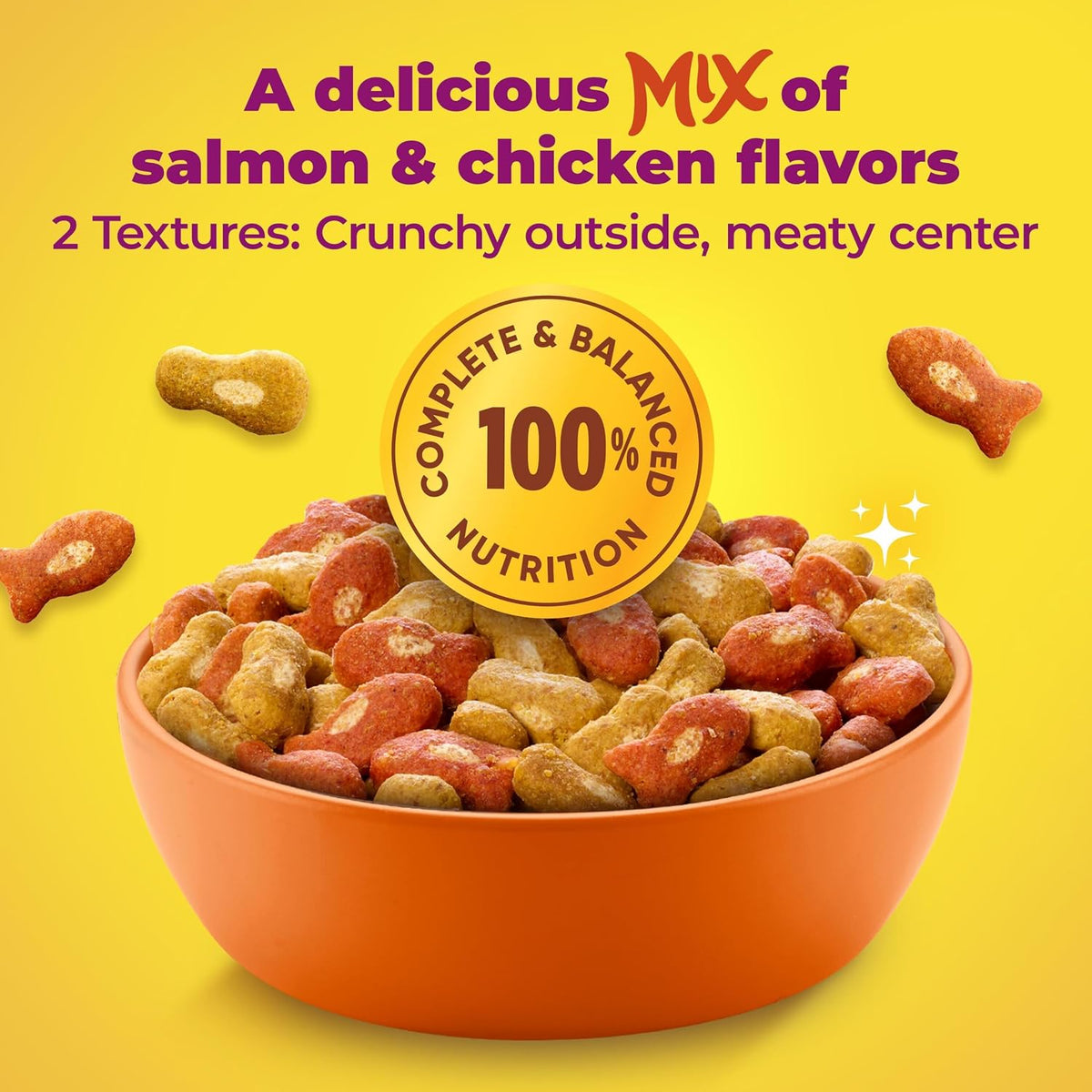 Meow Mix Tender Centers, Salmon & White Meat Chicken Flavors, 4 Bags