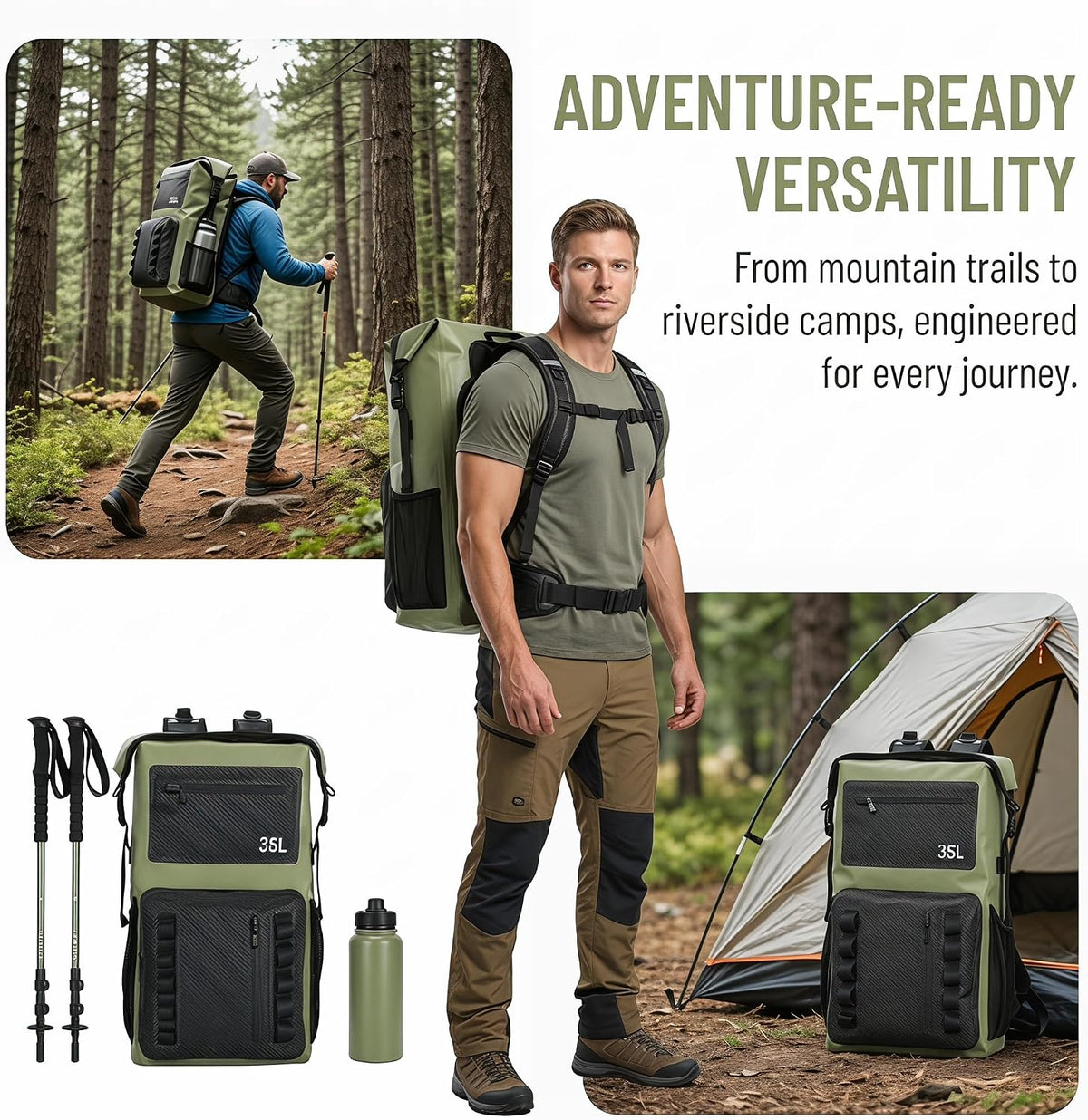 Waterproof Roll Top Dry Bag,Floating Heavy Duty Hiking Backpack,wet bags