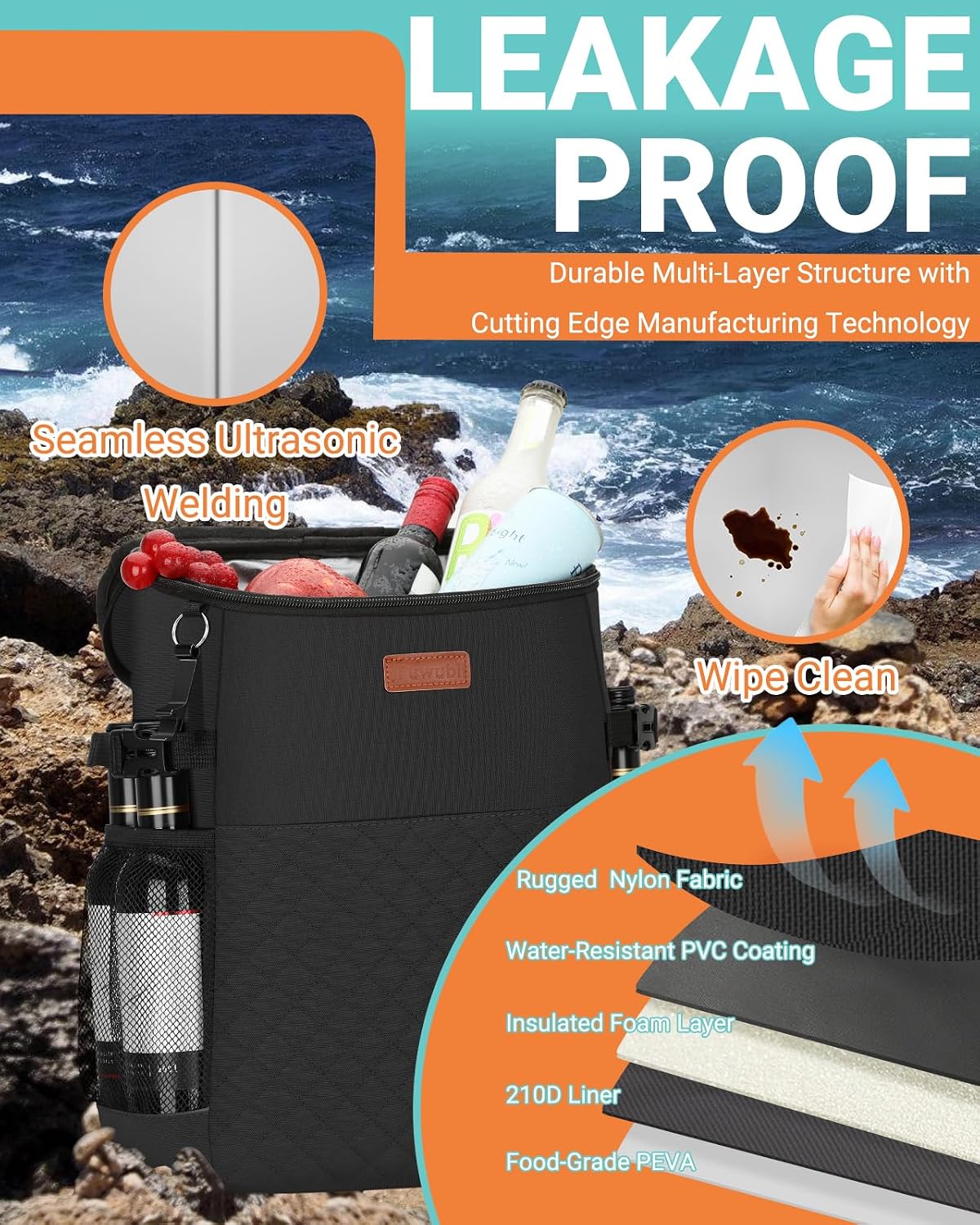 Soft Cooler Backpack for Men: Small Insulated Backpack Coolers for Beach