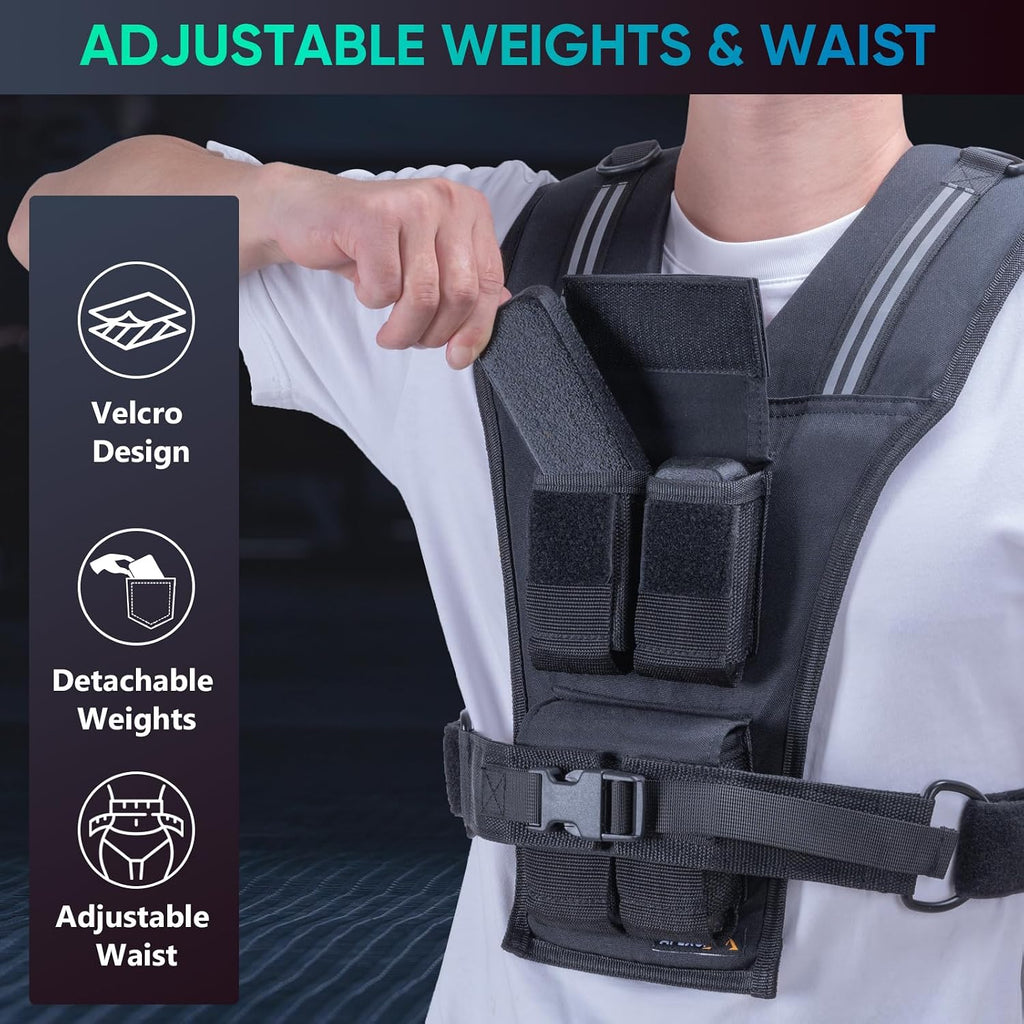 APEXUP Weighted Vest Men, Adjustable Weight Vest for Running