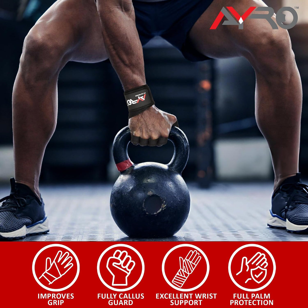 AYRO Workout Gloves for Men & Women, Gym Gloves, Weight Lifting Gloves
