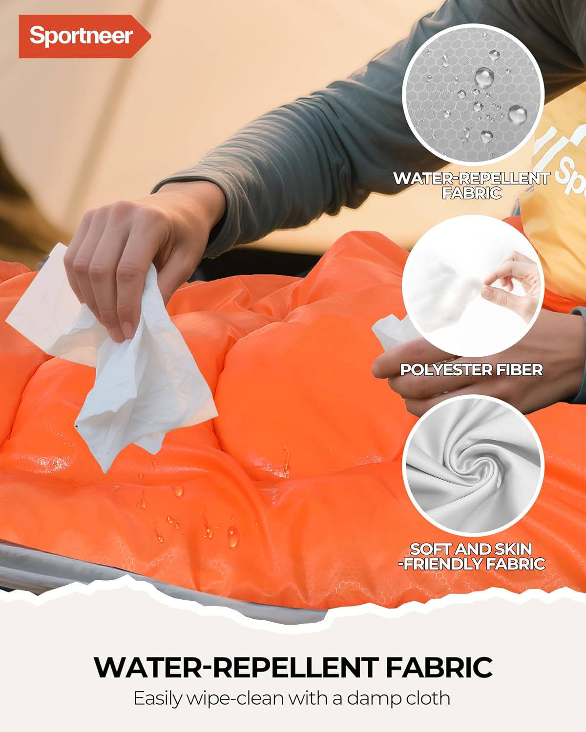 Sportneer Sleeping Bag for Adults Kid Waterproof lightweight Camping Hiking