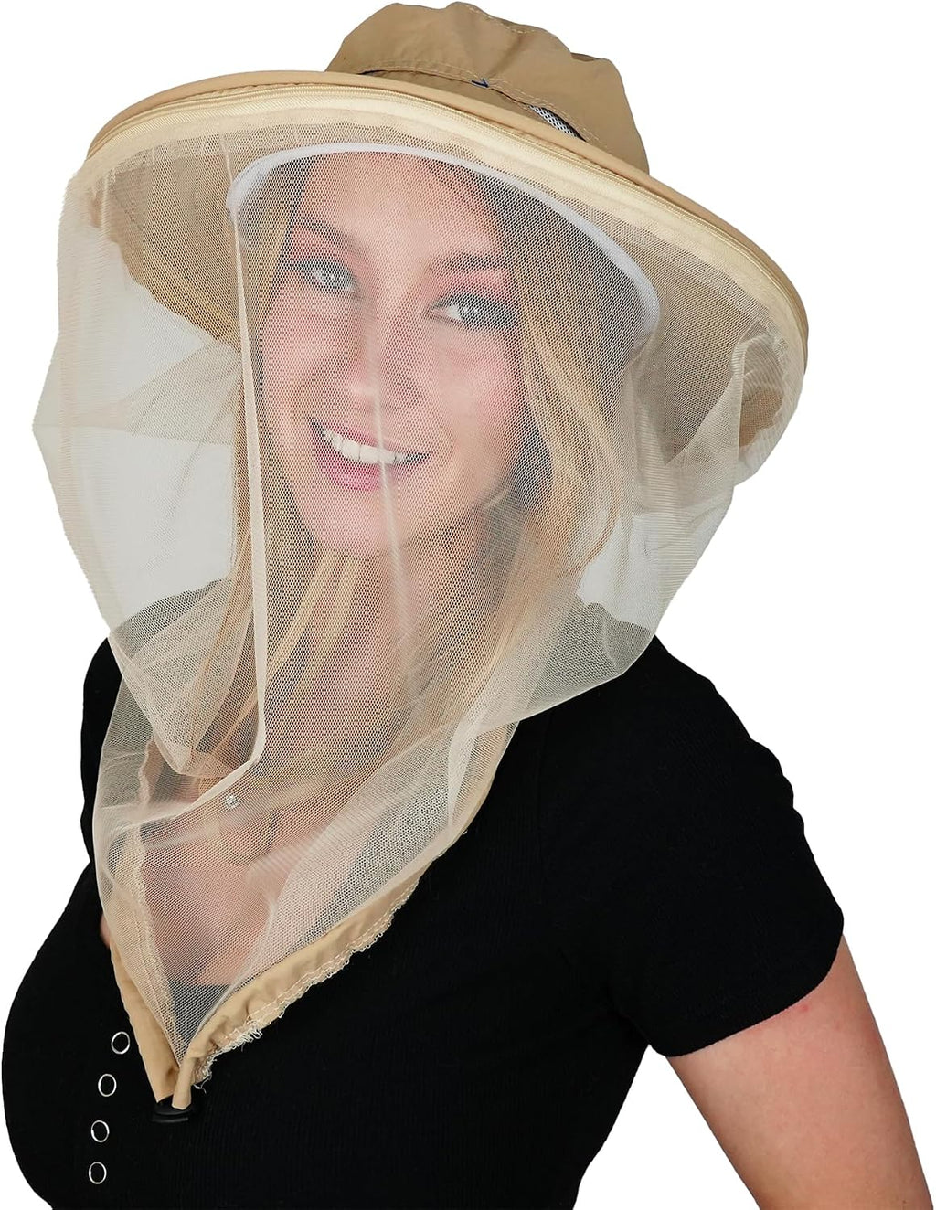 Mosquito Head Net Hat with Fine Mesh for Gardening, Fishing, Camping