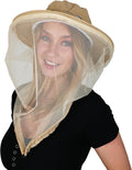Mosquito Head Net Hat with Fine Mesh for Gardening, Fishing, Camping