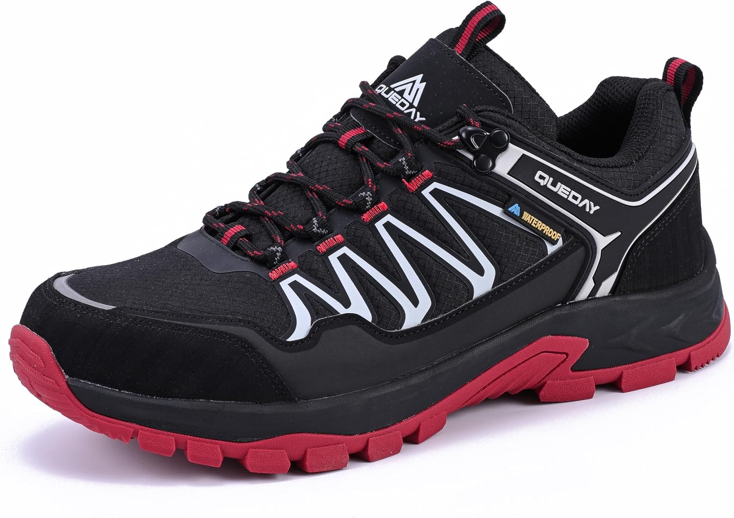 Queday Mens Waterproof Lightweight Hiking Shoes