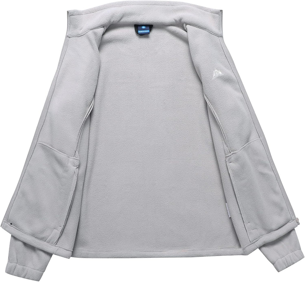 GIMECEN Women's Full Zip Soft Polar Fleece Jacket Outdoor Recreation Coat