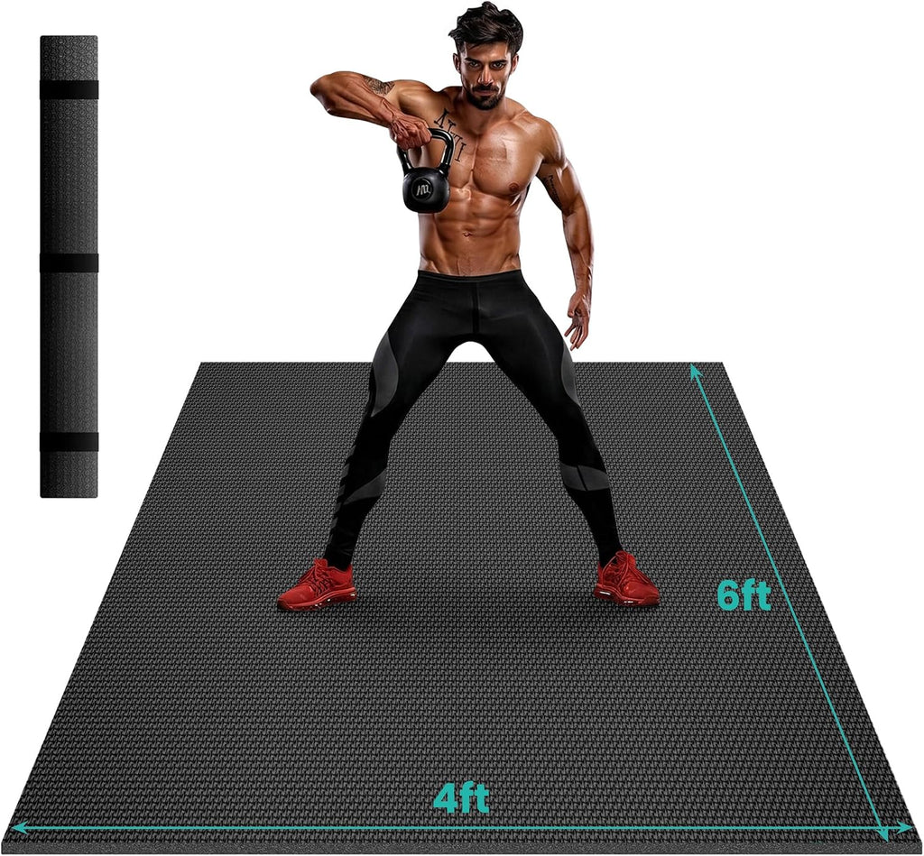 Stepwaver Large Exercise Mat, 6'x4'/7'x5'/8'x5'/9'x5'/10'x5'/12'x5'x8mm