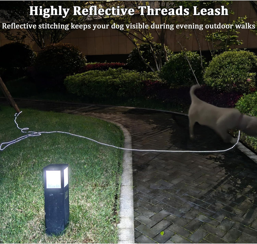 WYuZe Reflective Tie Out Rope for Small Dogs Cats 30FT Dog Tether for Yard