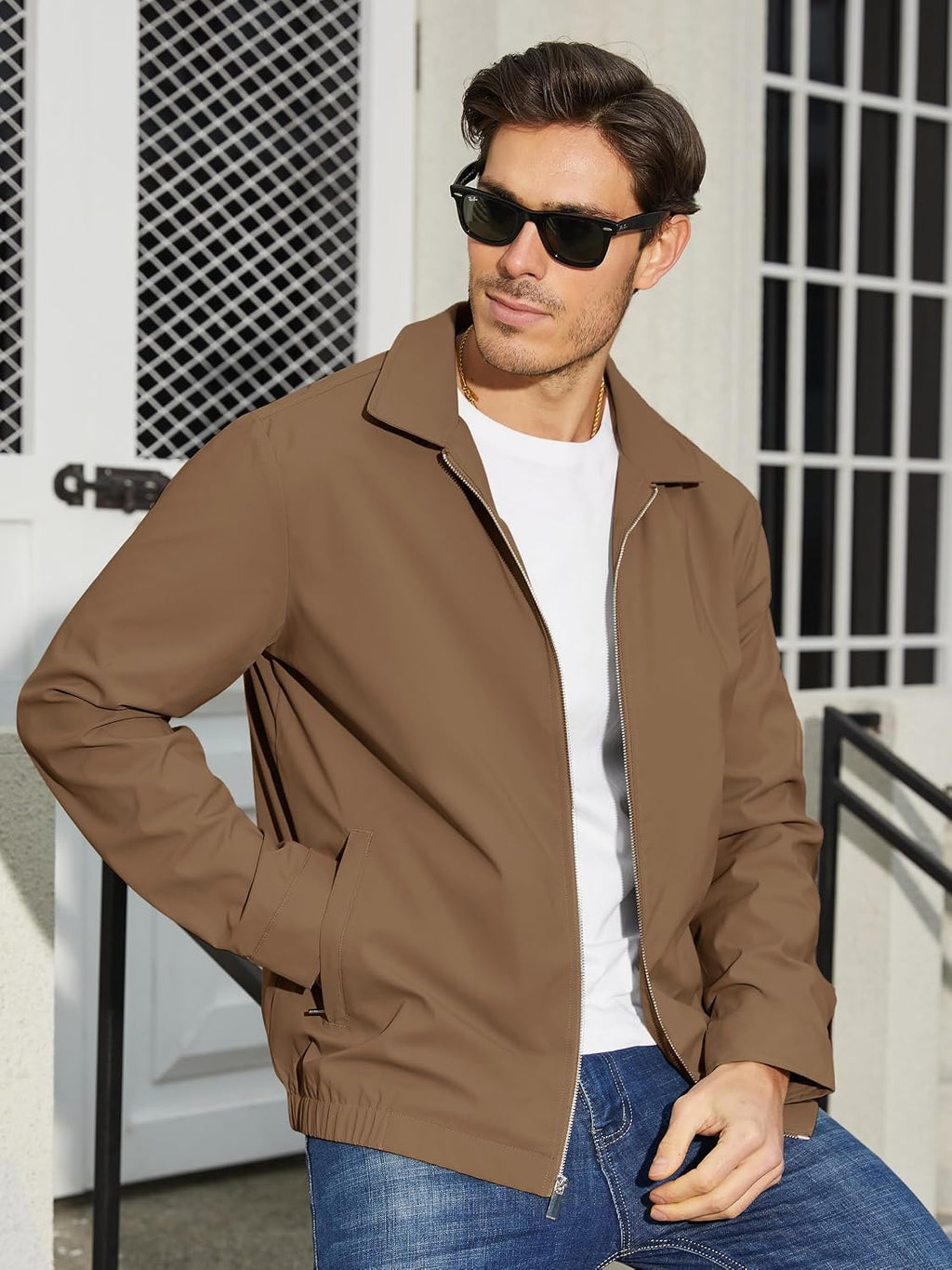 TACVASEN Men's Lightweight Jacket Fall Water-repellent Windbreaker Jackets
