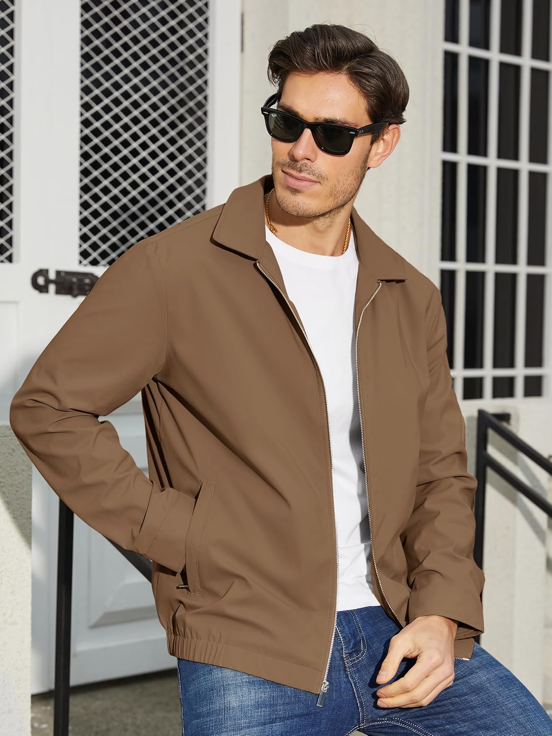 TACVASEN Men's Lightweight Jacket Fall Water-repellent Windbreaker Jackets