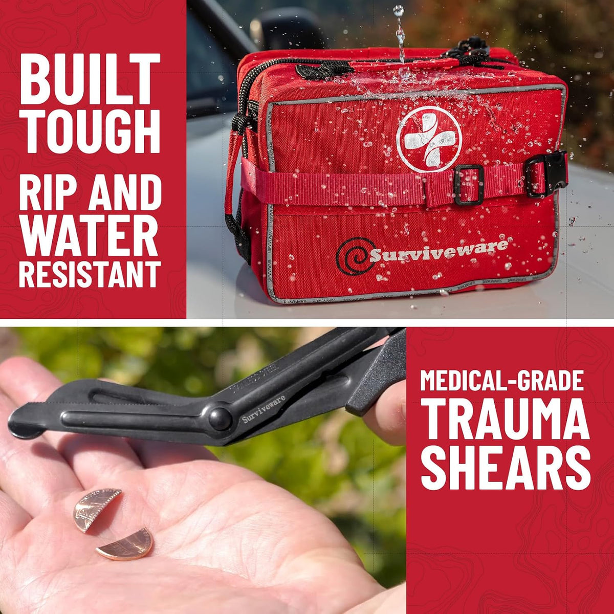 Surviveware Comprehensive Premium Survival First Aid Kit