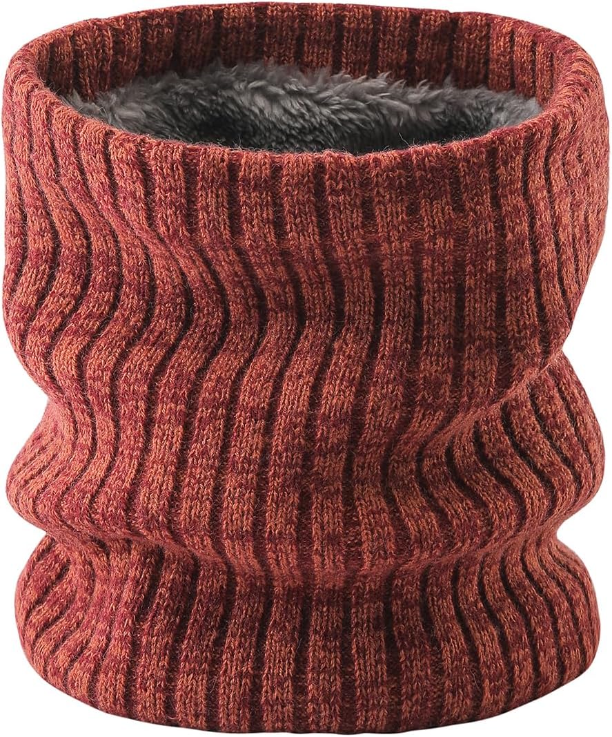 NovForth Winter Neck Warmer Men Ski, Neck Gaiter Face Scarf Women, Fleece Scarf for Men Gaiter Mask, Thick Windproof Scarves