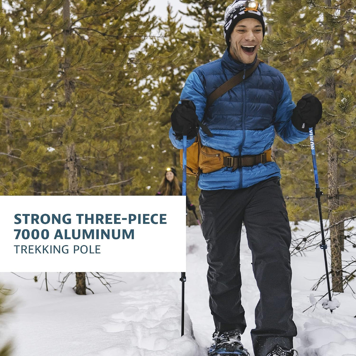 Yukon Charlie's Sherpa Trekking Poles, Twist Lock Adjustment System, Hiking Poles and Snow Baskets, Multiple Styles & Sizes