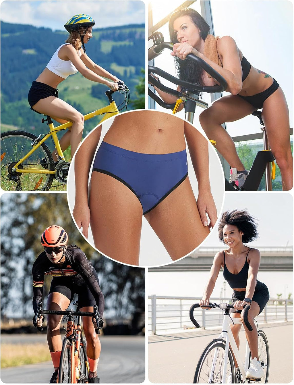baleaf Women's Padded Bike Underwear Cycling Shorts Bicycle MTB