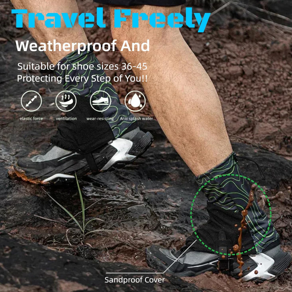 Low Gaiters,Ankle Gaiters,Snow Boot Guard Gators,Shoe Gaiters,Gators for Hiking Boots,Leg Gaiters,Waterproof Hiking Gaiters for Hunting,Running,Snow,Mountain Climbing