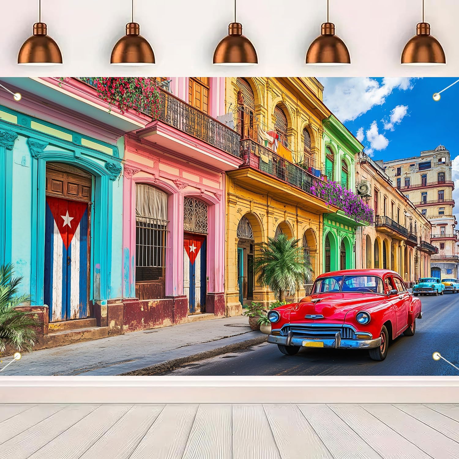 Cuba Street Backdrop Havana Urban Scenery Photography Background
