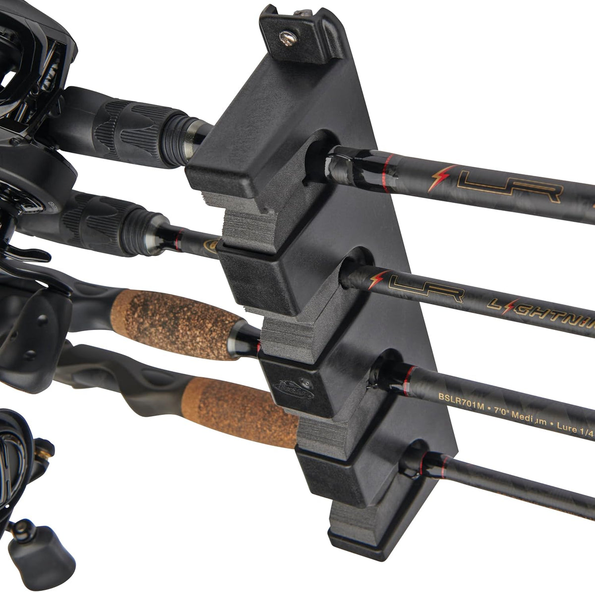 Berkley Horizontal 4 Fishing Rod Rack, Black