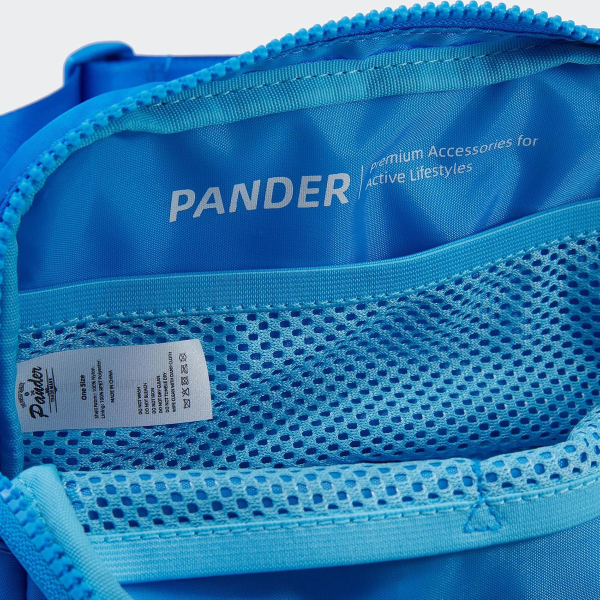 Pander Nylon Fanny Pack for Women, Two-Way Zipper Crossbody Bag