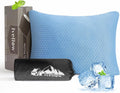 Ivellow Travel Pillow, Camping Pillow for Sleeping,Cooling, Memory Foam -M