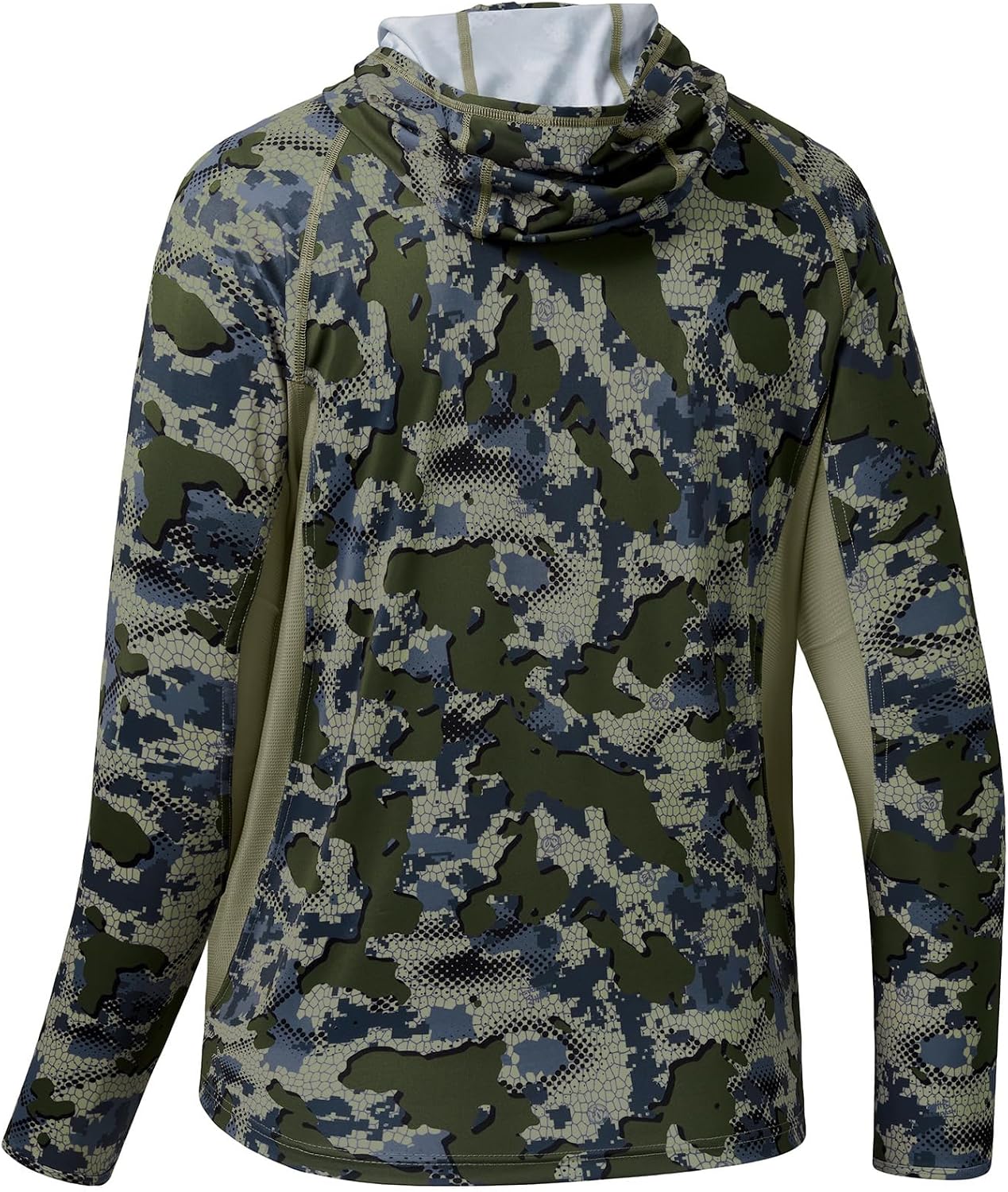 BASSDASH Men's UPF 50+ Camo Long Sleeve Hunting Fishing Hoodie Shirt