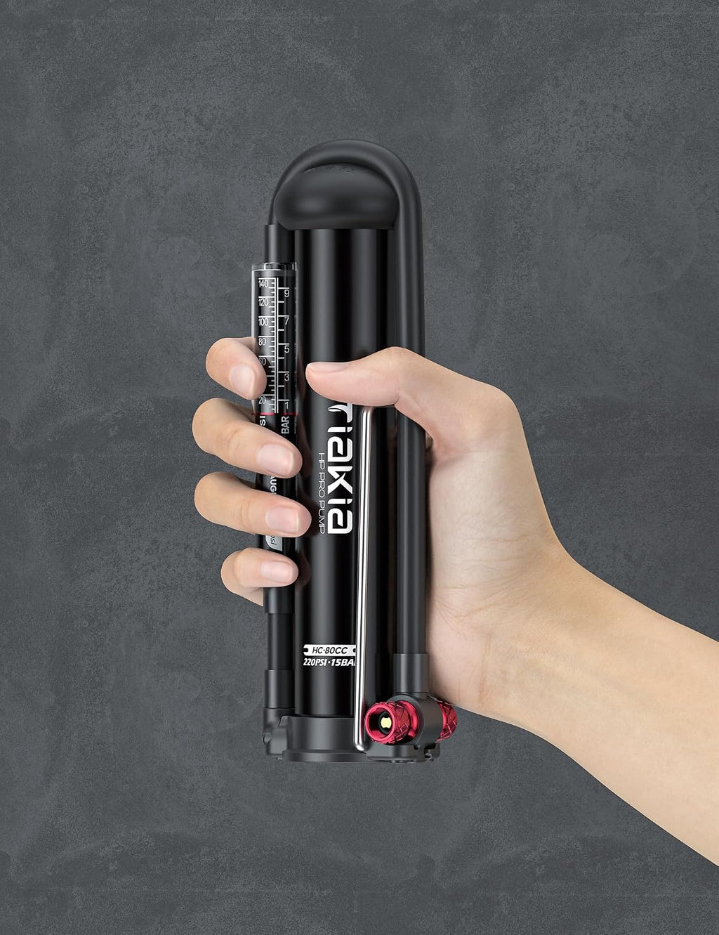Tiakia Bike Floor Pump with Gauge, Bike Pump for Road Mountain Bikes