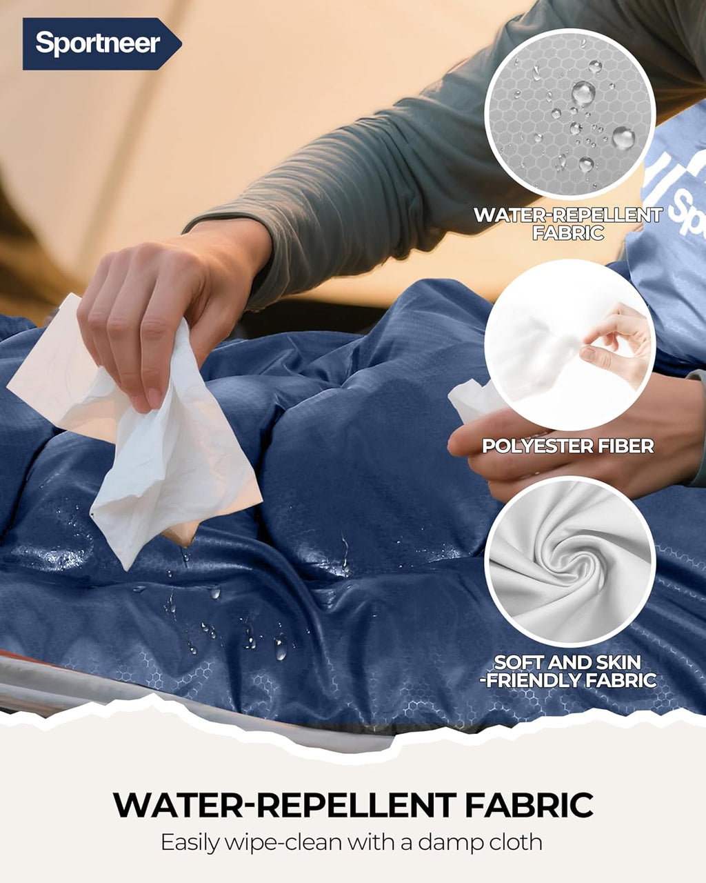 Sportneer Sleeping Bag for Adults Kid Waterproof lightweight Camping Hiking