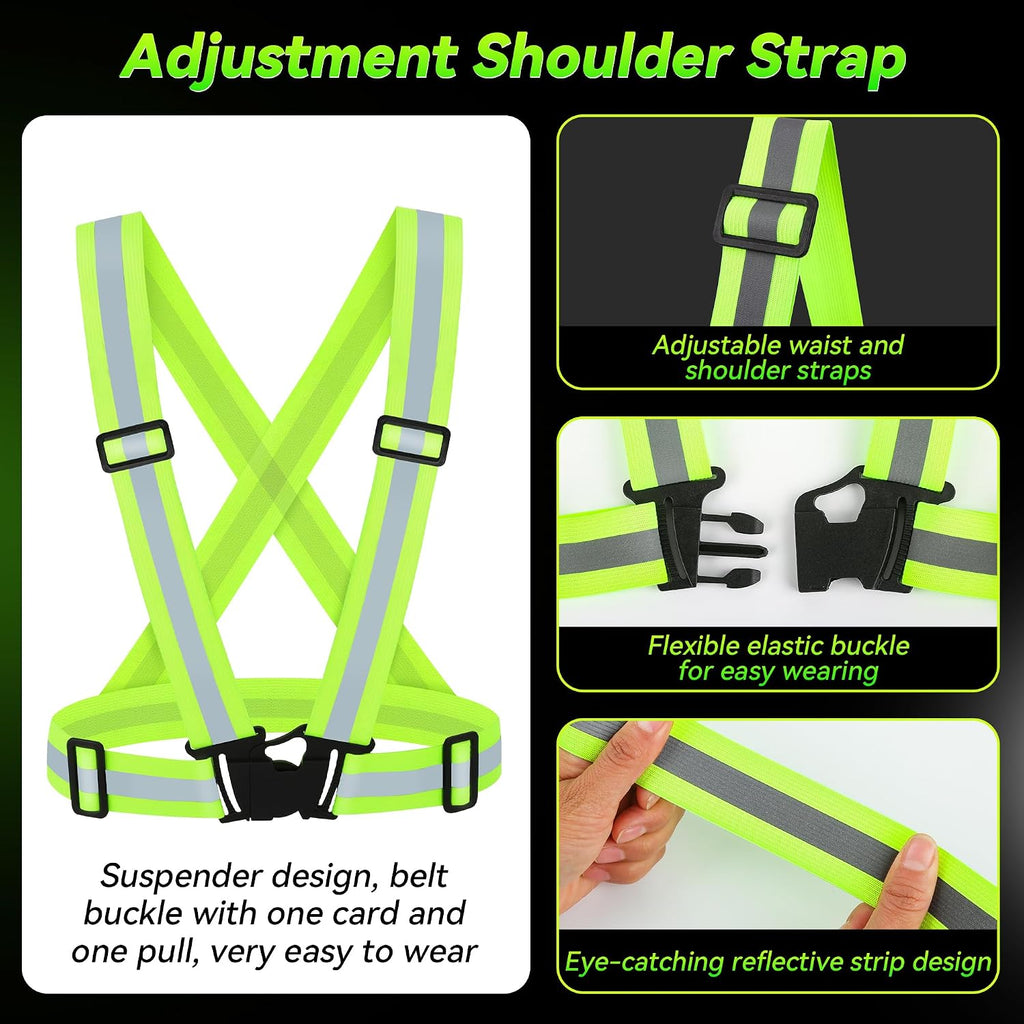 3PCS Reflective Vest Running Gear