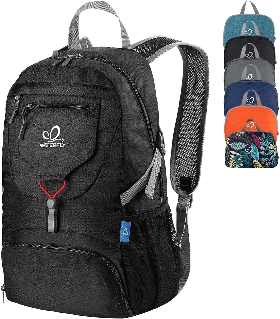 WATERFLY Small Lightweight Packable Backpack: 20l Hiking Daypack Man Woman