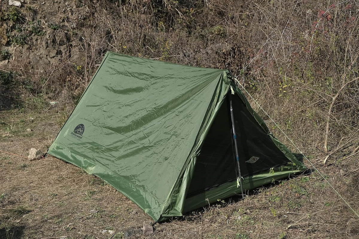 2 Person Trekking Pole Tent, Ultralight Camping Backpacking Tent (NO Poles)