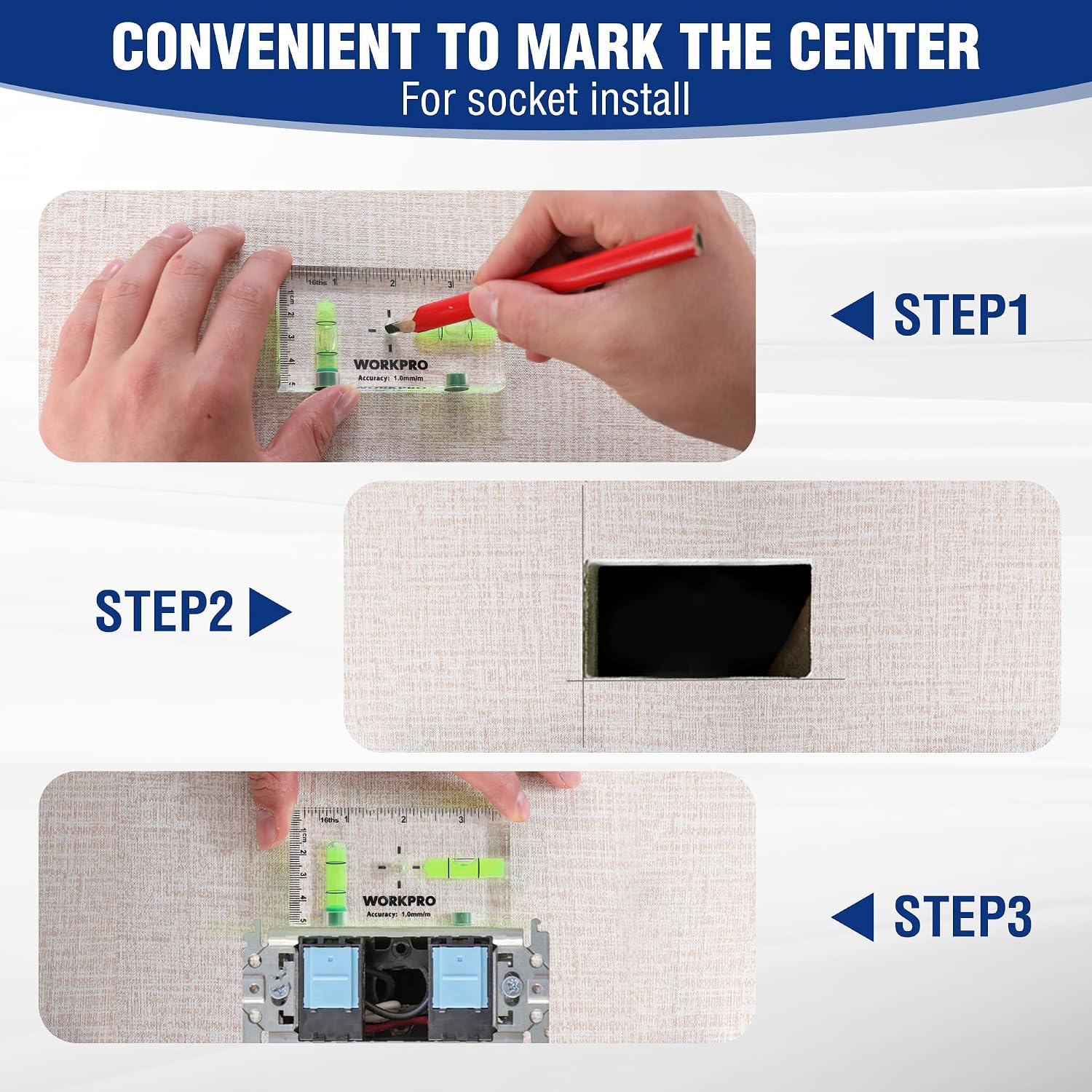 WORKPRO 3-3/4 Inch Mini Magnetic Pocket Level Tool