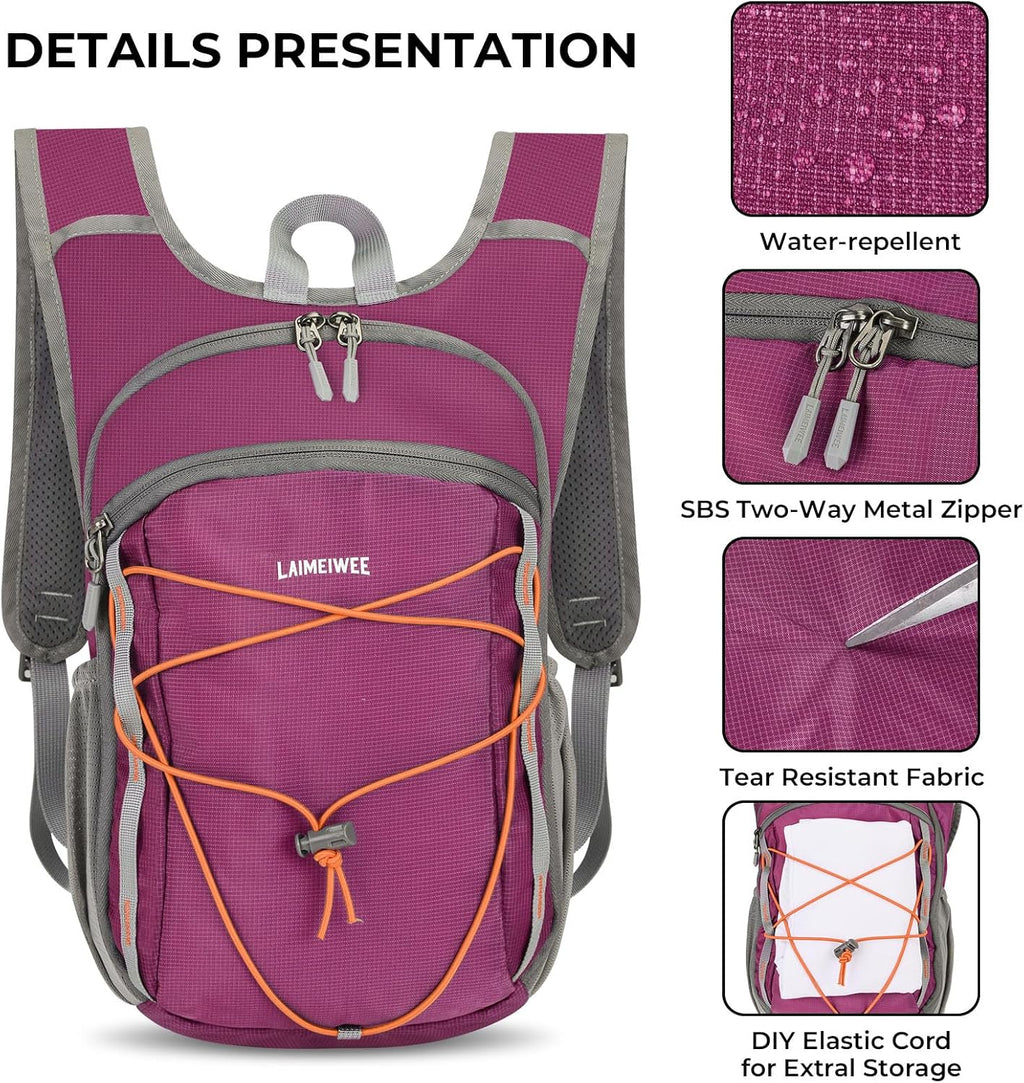 Small Hiking Backpack 13L Lightweight Foldable Travel Daypack for Men Women