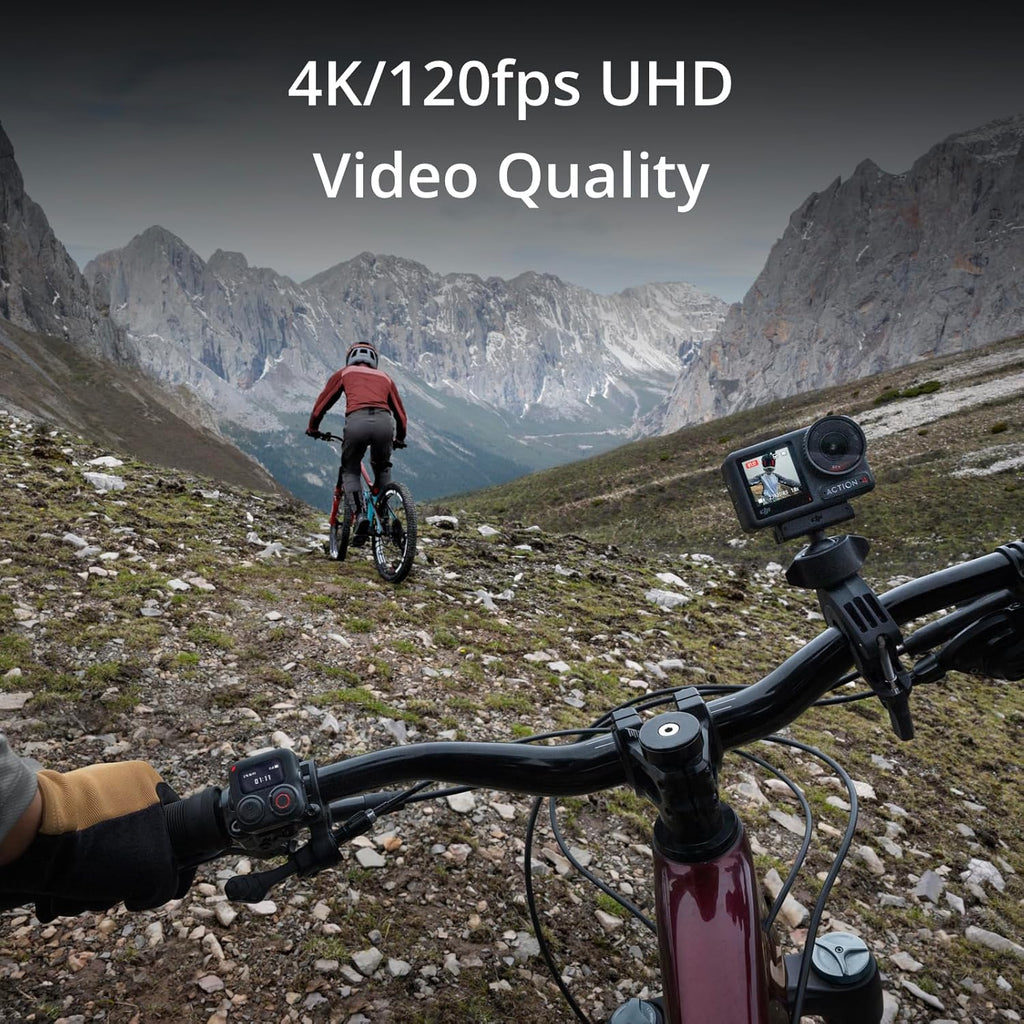 DJI Osmo Action 4 Essential Combo, Waterproof Action Camera Vlogging Camera