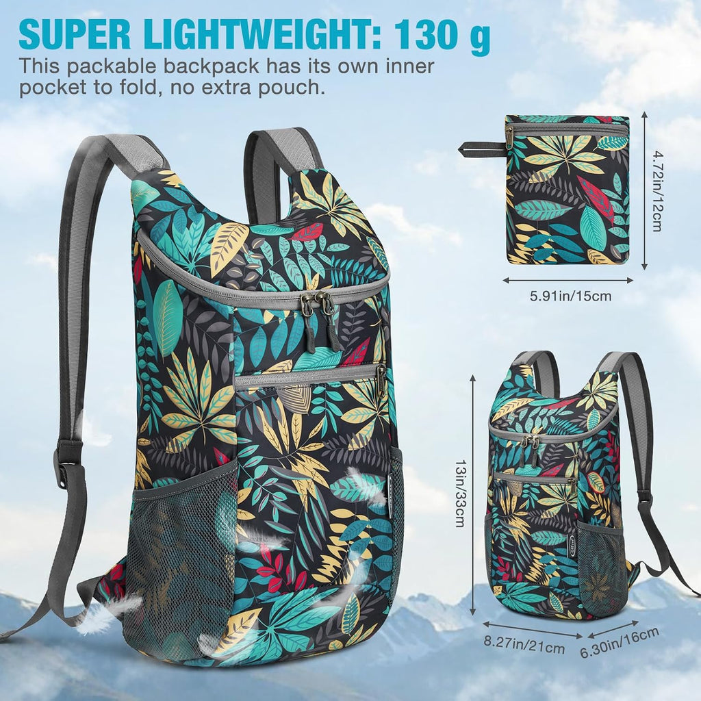 G4Free 10L Lightweight Packable Hiking Backpack, Nylon Daypack Daily Travel