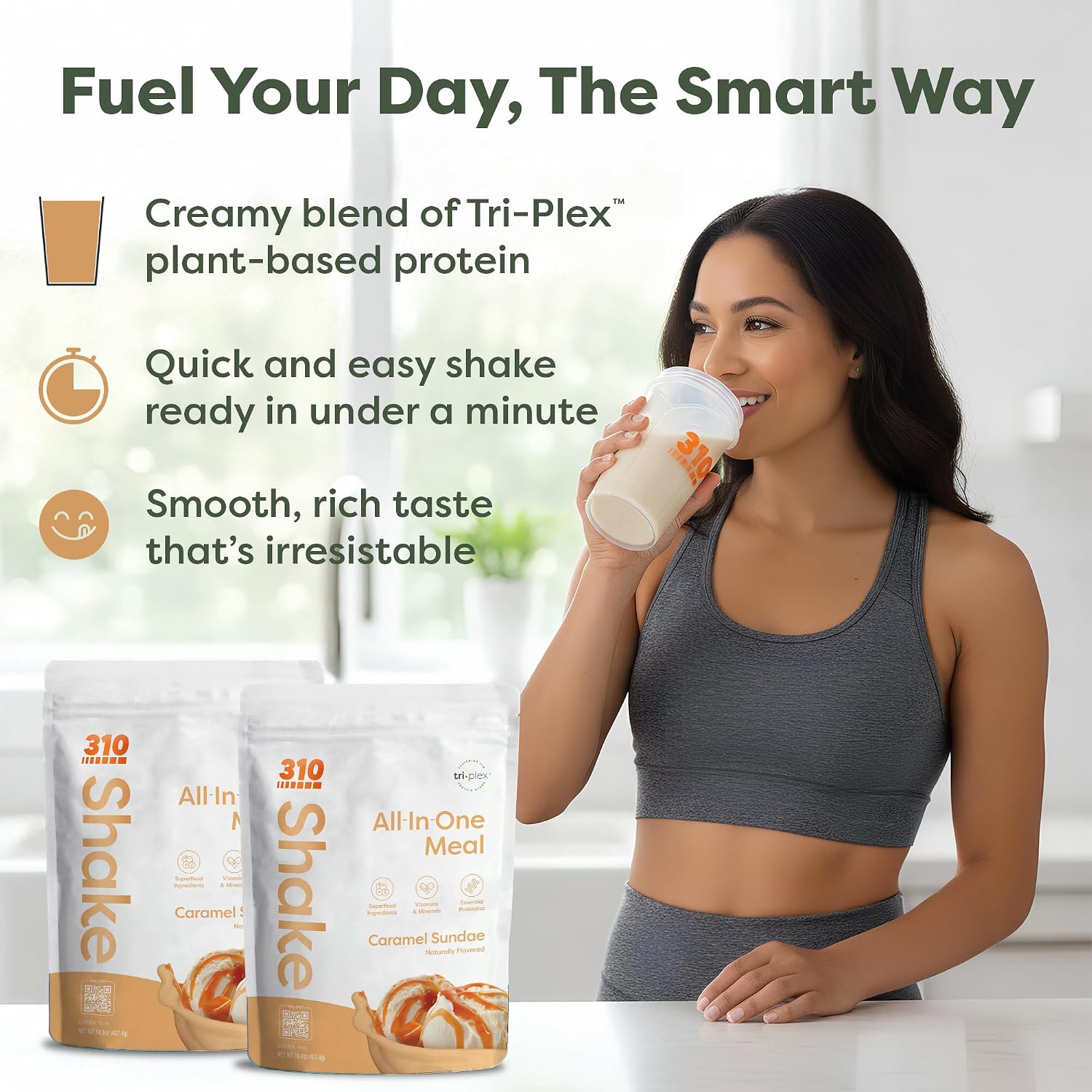 310 Nutrition All-In-One Meal Replacement Shake Powder - Caramel Sundae