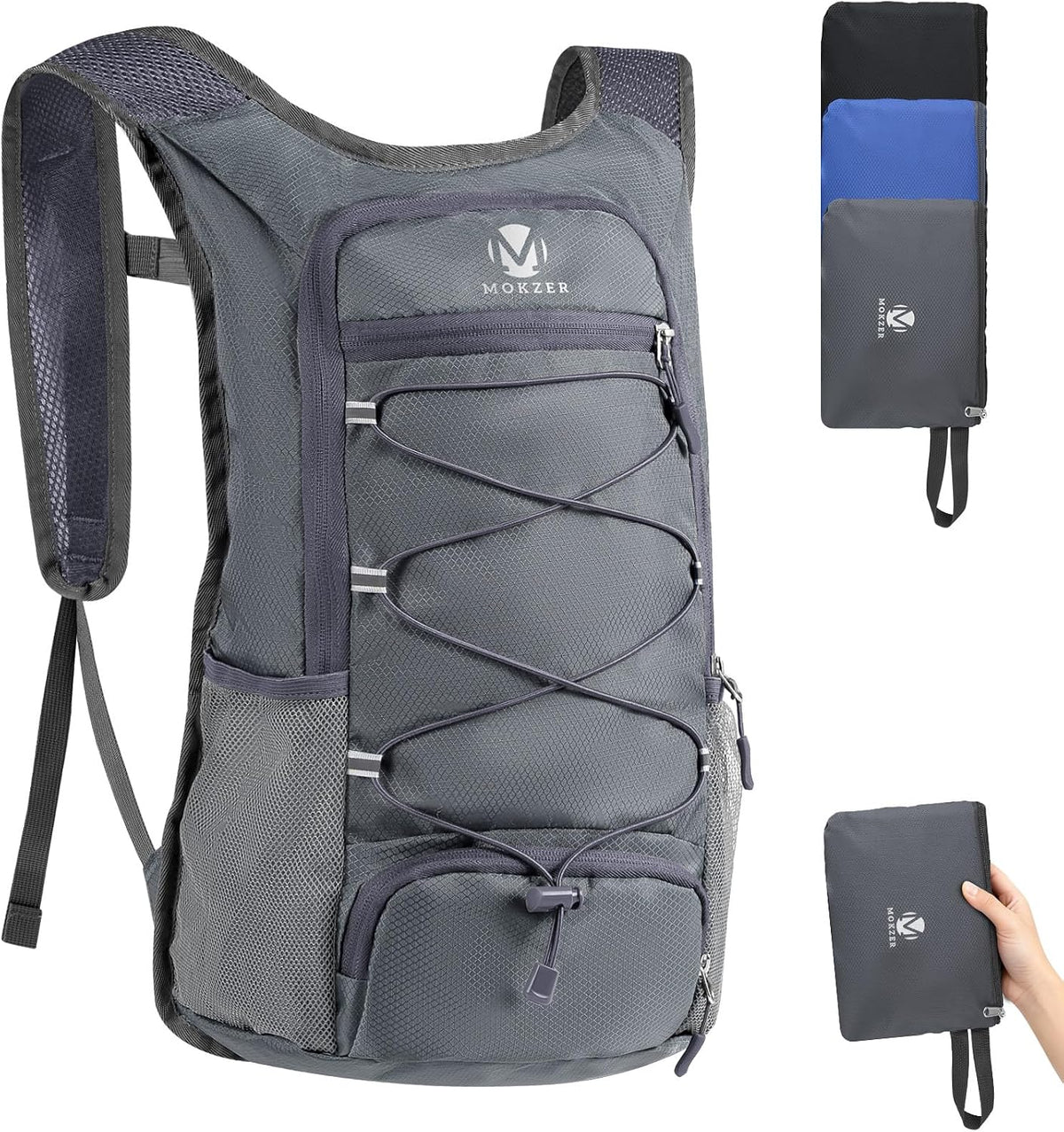 15L Lightweight Packable Hiking Backpack Water Resistant Foldable Daypack for Hiking Travel Cycling Outdoor Sports for Men Women