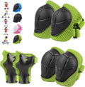 WayEee 6PCS Kids Protective Gear Set Knee Pads Elbow Pads Wrist Guards/3-14