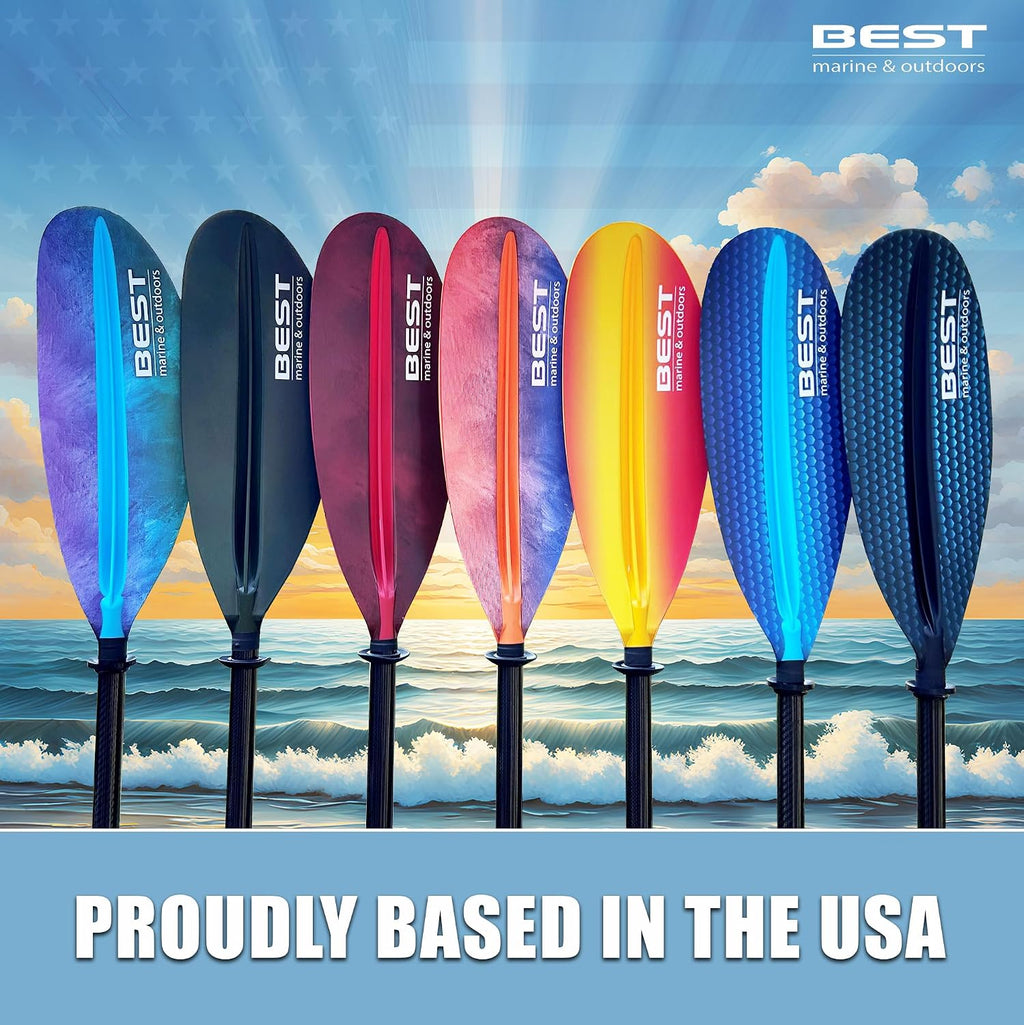 Carbon Fiber Kayak Paddle, 2-Piece, Lightweight Design