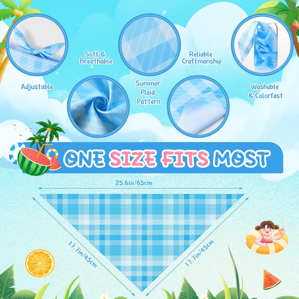 Geyoga 60 Pcs Dog Bandanas Bulk Summer, Pet Scarf Bibs for Dogs Cats