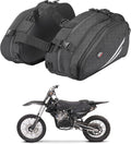 KEMIMOTO Dirt Bike Motorcycle Saddlebags 20L with Waterproof Rain Covers
