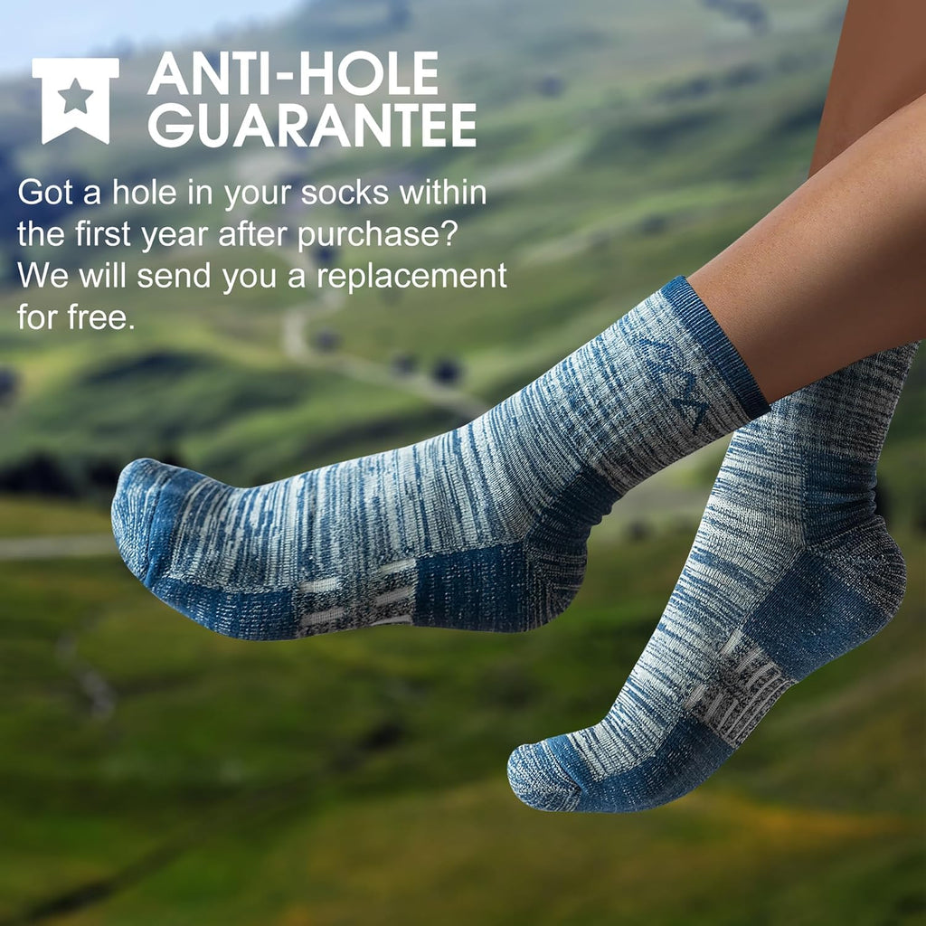 innotree Men's Merino Wool Hiking Socks 3 Pairs