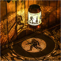 Bigfoot Solar Lanterns Outdoor Waterproof Hanging Solar Lights Big Foot Sasquatch Gifts for Men Women Metal Decorative LED Lanterns for Yard, Patio, Lawn, Pathway, Landscape, Garden Decor