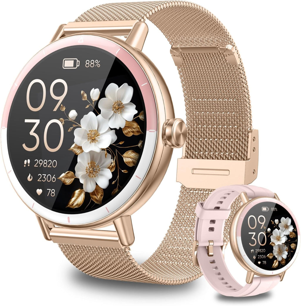 Smart Watches for Women Android/iphone, Fitness Tracker with Calls&Answer