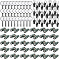 30 Set Mini Binoculars Magnifying Glass Whistle Kit for Bird Watching Outdoor Camping Hiking Exploring Wilderness Adventure