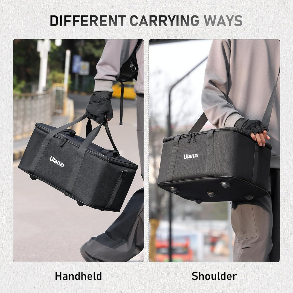 ULANZI Carrying Bag with Movable Foam Padded for Studio Light, Light Stands