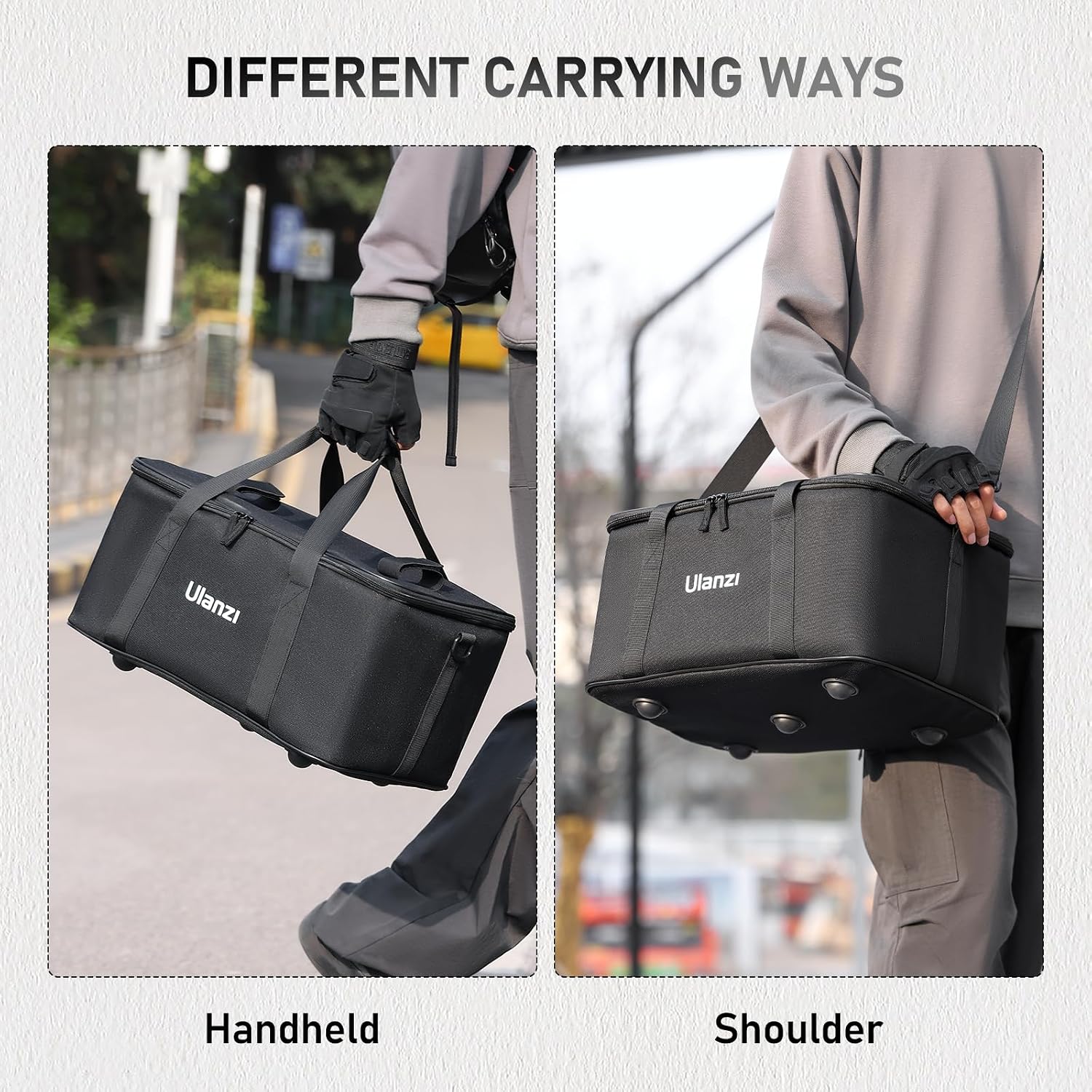 ULANZI Carrying Bag with Movable Foam Padded for Studio Light, Light Stands