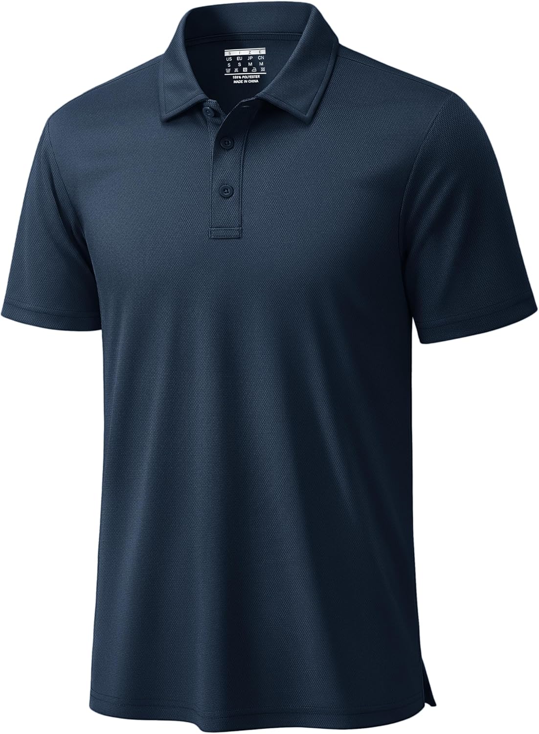 TACVASEN Men's Polo Shirts Short Sleeve Dry Fit Collared Golf Shirt