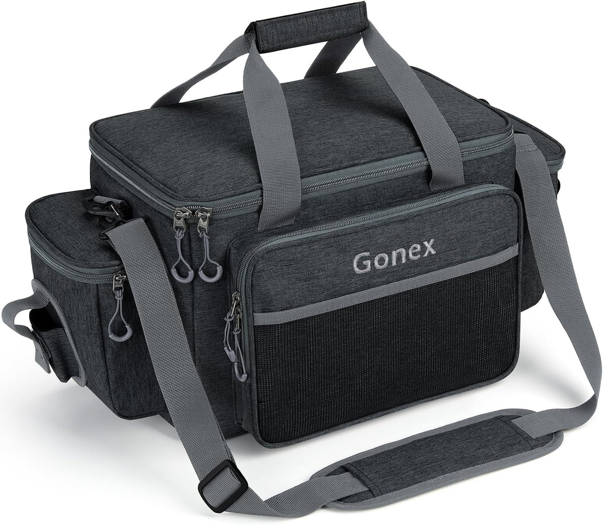 Gonex Fishing Tackle Bags for Saltwater & Freshwater, Fishing Gear Storage Bag with Water Resistant Bottom Suitable for 3600 3700 Size Tackle Box