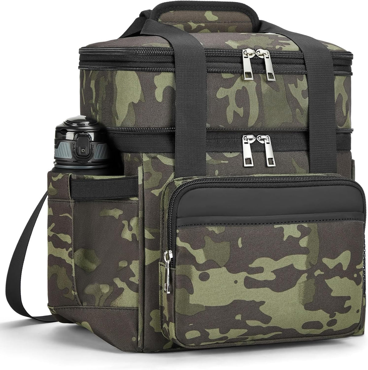 holuxer Lunch Bag for Women - Expandable Double Deck Lunch Box